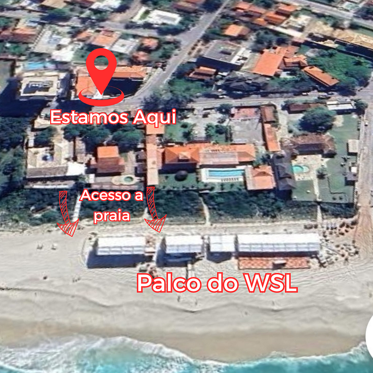 Top localização - Acesso à praia
