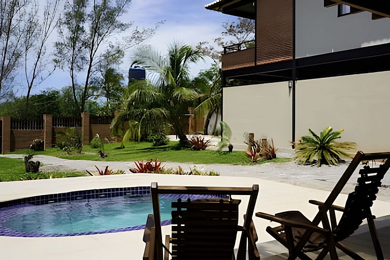 Casa rústica 3 quartos perto da praia em Itaúna, Saquarema