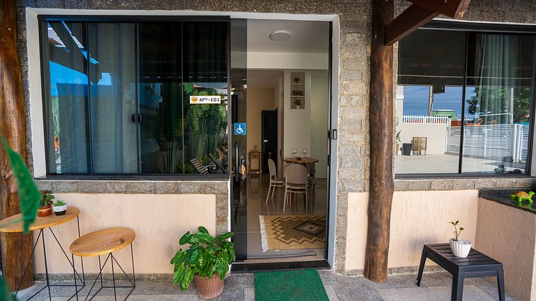 Loft 101 romântico com ar e praia em Vilatur, Saquarema