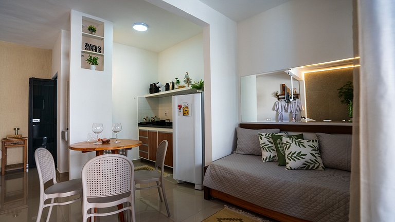 Loft Romântico Acesso à Praia Ar Condicionado