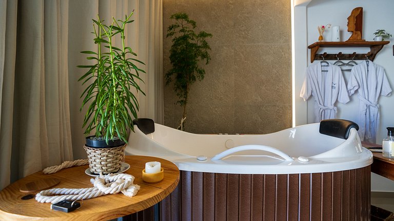 Loft Romântico Acesso à Praia Ar Condicionado