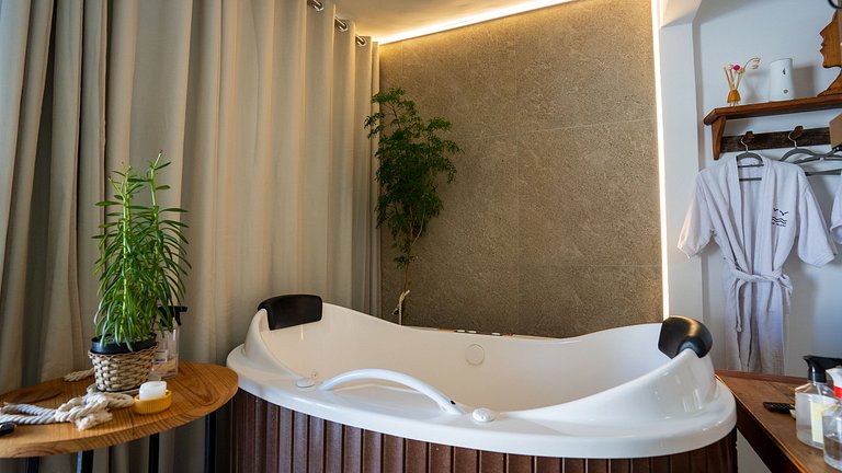 Loft Romântico Acesso à Praia Ar Condicionado