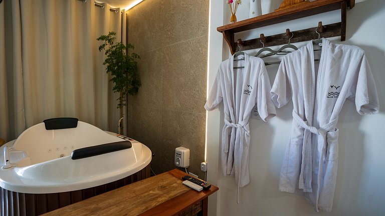 Loft Romântico Acesso à Praia Ar Condicionado