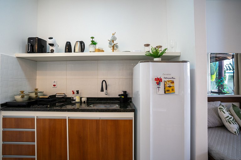 Loft Romântico Acesso à Praia Ar Condicionado