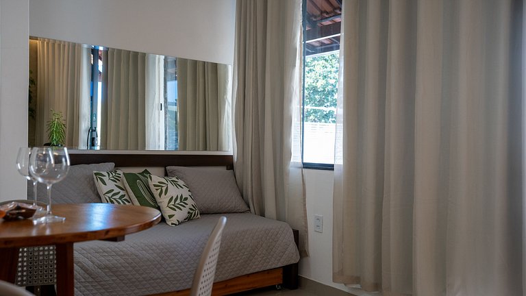 Loft Romântico Acesso à Praia Ar Condicionado