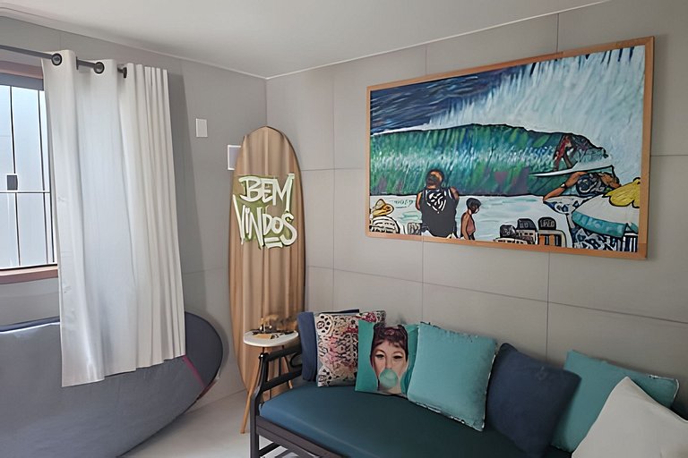 Casa 2 quartos com área gourmet e ar em Itaúna, Saquarema