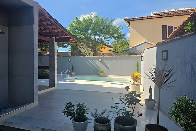 Casa 2 quartos com área gourmet e ar em Itaúna, Saquarema