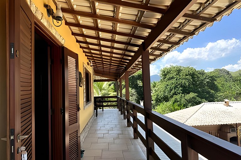 Casa 4 quartos com piscina para 16 em Ponta Negra, Maricá