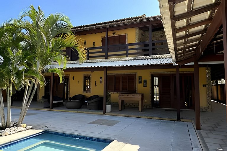 Casa 4 quartos com piscina para 16 em Ponta Negra, Maricá