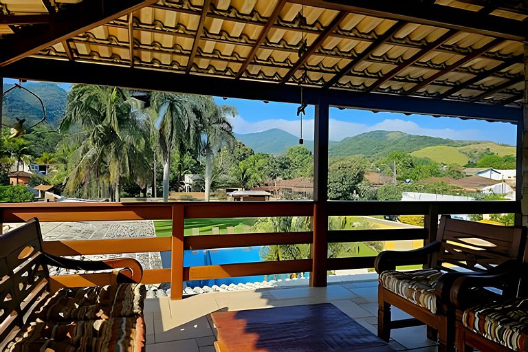 Casa 4 quartos com piscina para 16 em Ponta Negra, Maricá