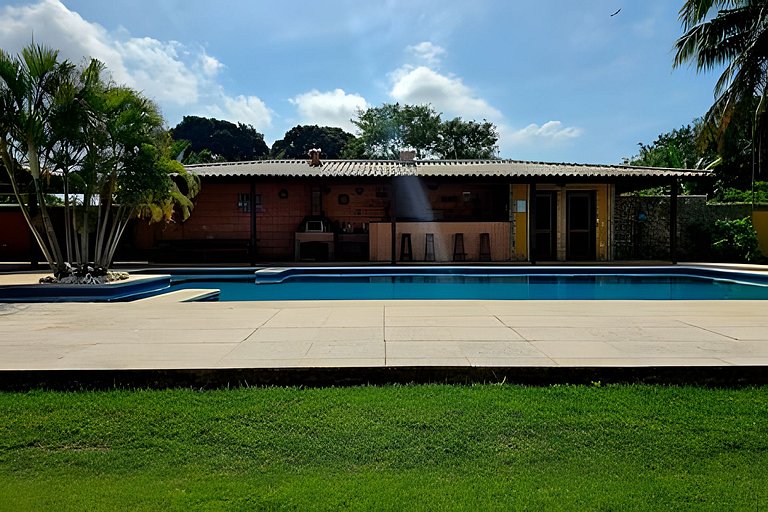 Casa 4 quartos com piscina para 16 em Ponta Negra, Maricá