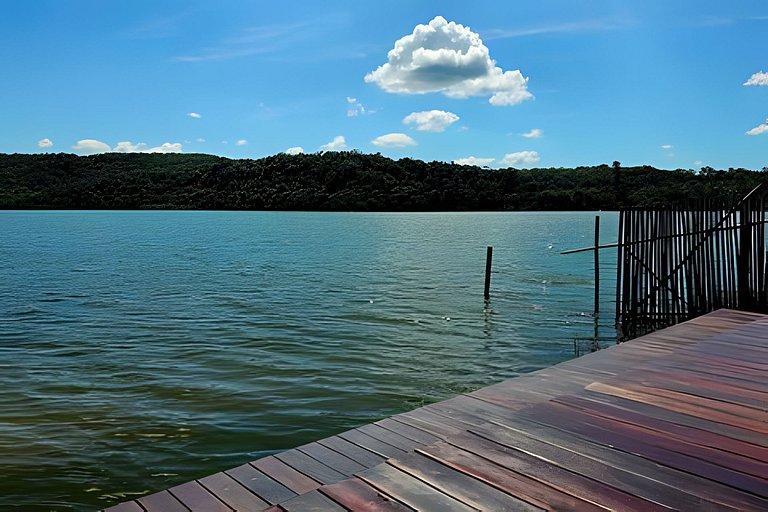 Conforto à beira da lagoa
