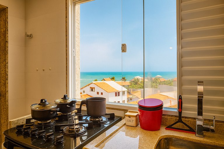 Vista Espetacular para Mar de Itaúna e WSL com Ar