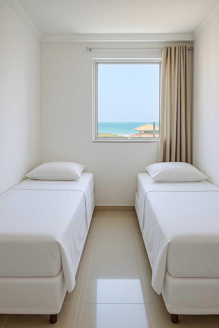 Vista Espetacular para Mar de Itaúna e WSL com Ar