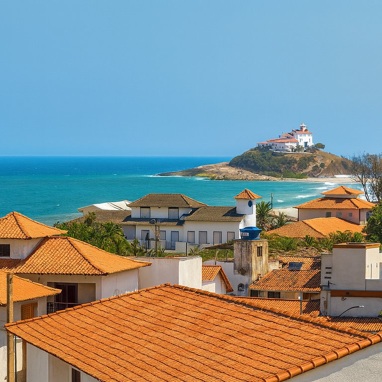 Vista Espetacular para Mar de Itaúna e WSL com Ar