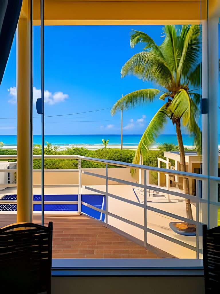 Apê pé na areia com vista para o mar em Itaúna, Saquarema