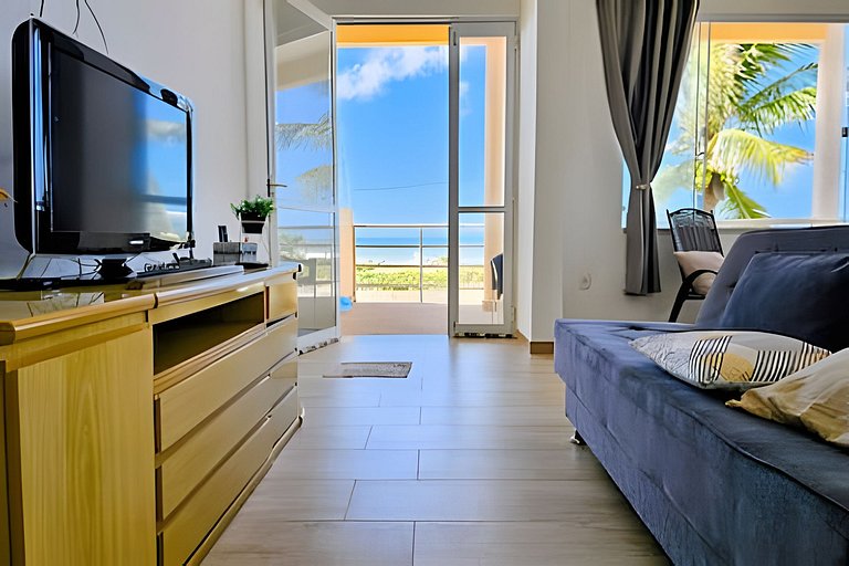 Apê pé na areia com vista para o mar em Itaúna, Saquarema