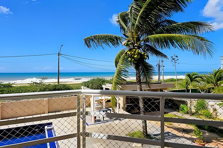 Apê pé na areia com vista para o mar em Itaúna, Saquarema