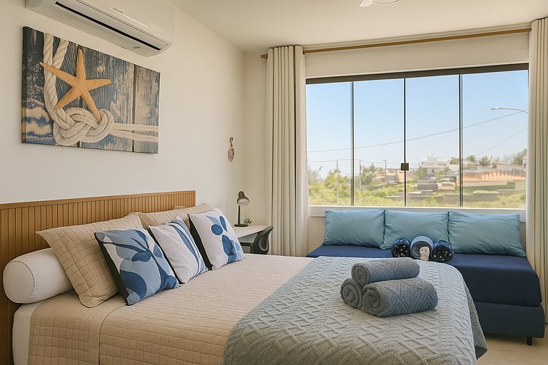 Acesso à Praia Ar Condicionado Conforto Garantido!