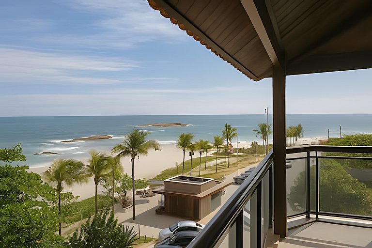 Cobertura Duplex Pé na Areia - Vista Deslumbrante