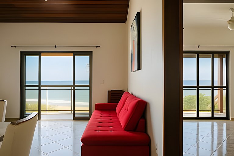 Cobertura Duplex Pé na Areia - Vista Deslumbrante