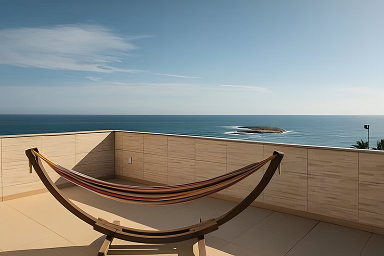 Cobertura Duplex Pé na Areia - Vista Deslumbrante