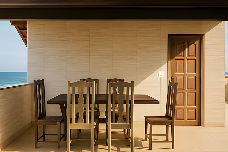 Cobertura Duplex Pé na Areia - Vista Deslumbrante