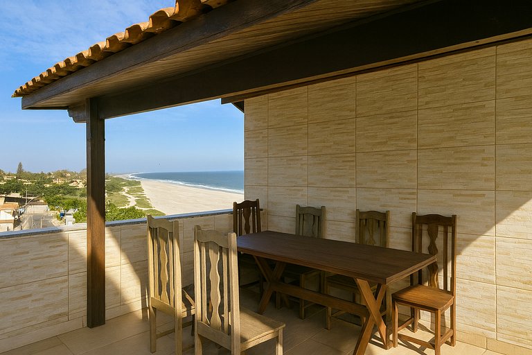 Cobertura Duplex Pé na Areia - Vista Deslumbrante
