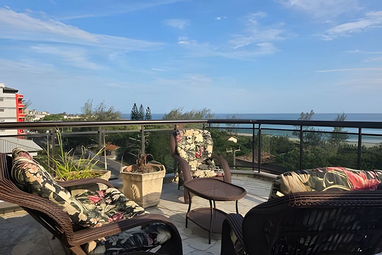 Cobertura de frente para o mar