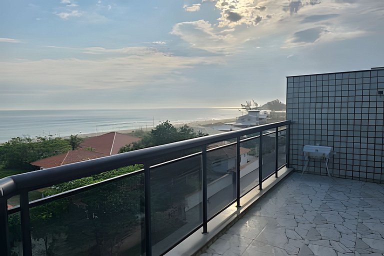 Cobertura de frente para o mar