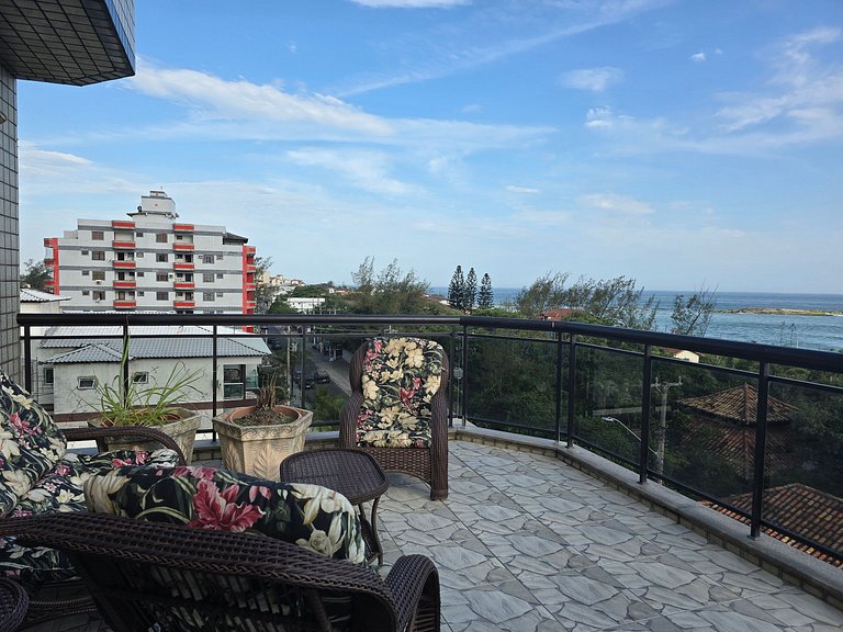 Cobertura de frente para o mar