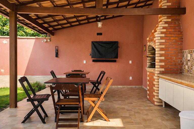 Casa 3 quartos com lazer para 10 em Bacaxá, Saquarema