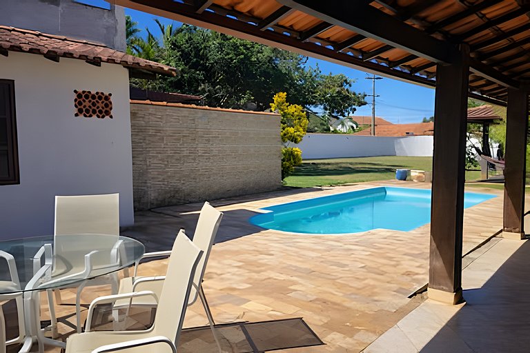 Casa 5 quartos com piscina para 15 no Boqueirão, Saquarema