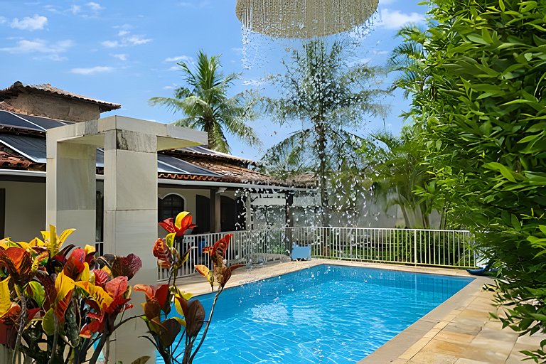 Casa 4 quartos para 8 com lazer em Itaúna, Saquarema