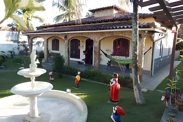 Casa 4 quartos para 8 com lazer em Itaúna, Saquarema