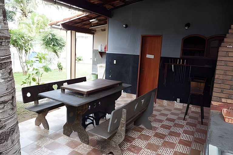 Casa 4 quartos para 8 com lazer em Itaúna, Saquarema