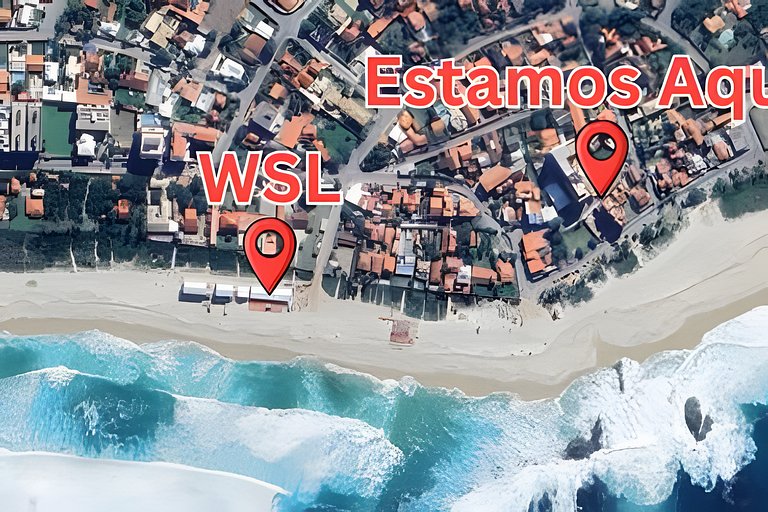 Casa pé na areia para 6 em Itaúna, Saquarema