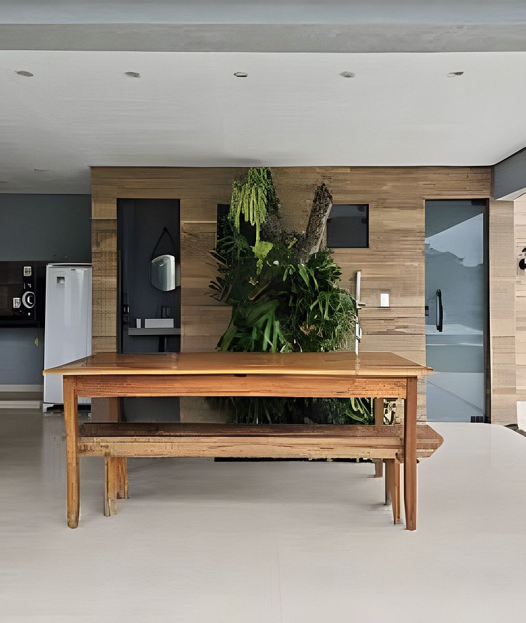 Ar-condicionado Área Gourmet Próximo à Praia