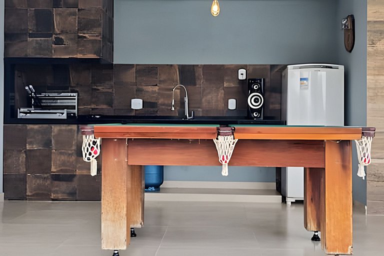 Ar-condicionado Área Gourmet Próximo à Praia