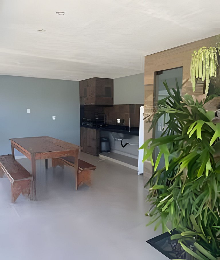 Ar-condicionado Área Gourmet Próximo à Praia