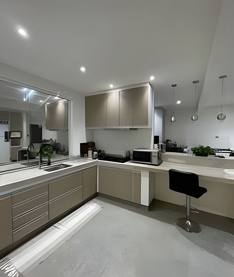 Ar-condicionado Área Gourmet Próximo à Praia