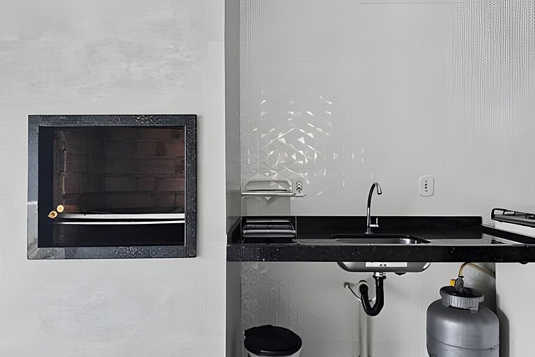 Ar-condicionado Área Gourmet Próximo à Praia