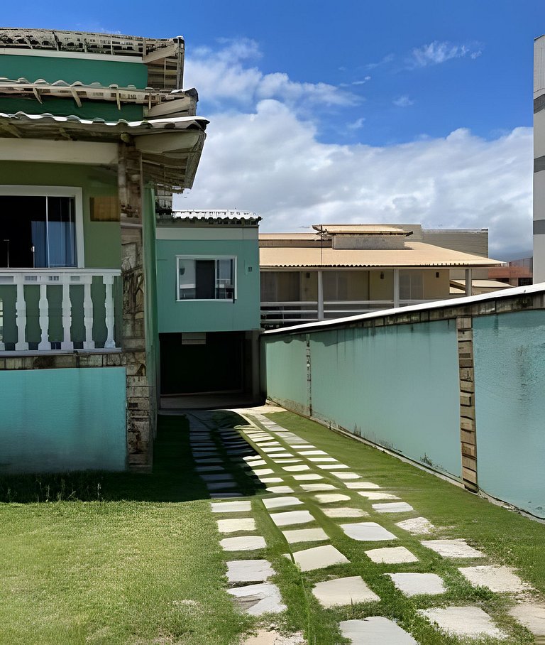 Casa 3 quartos com piscina frente mar no Boqueirão