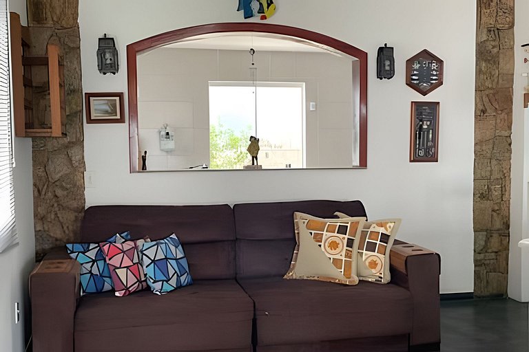 Casa 3 quartos com piscina frente mar no Boqueirão