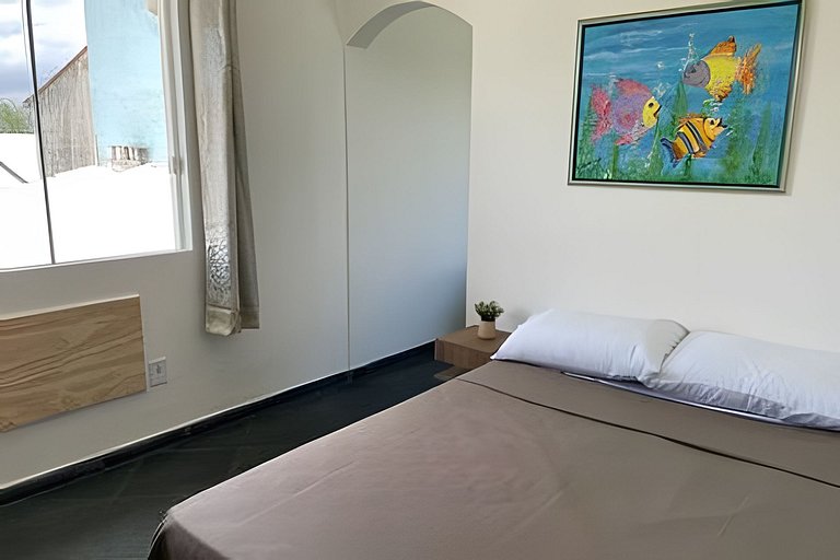 Casa 3 quartos com piscina frente mar no Boqueirão