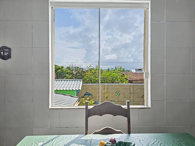 Casa 3 quartos com piscina frente mar no Boqueirão