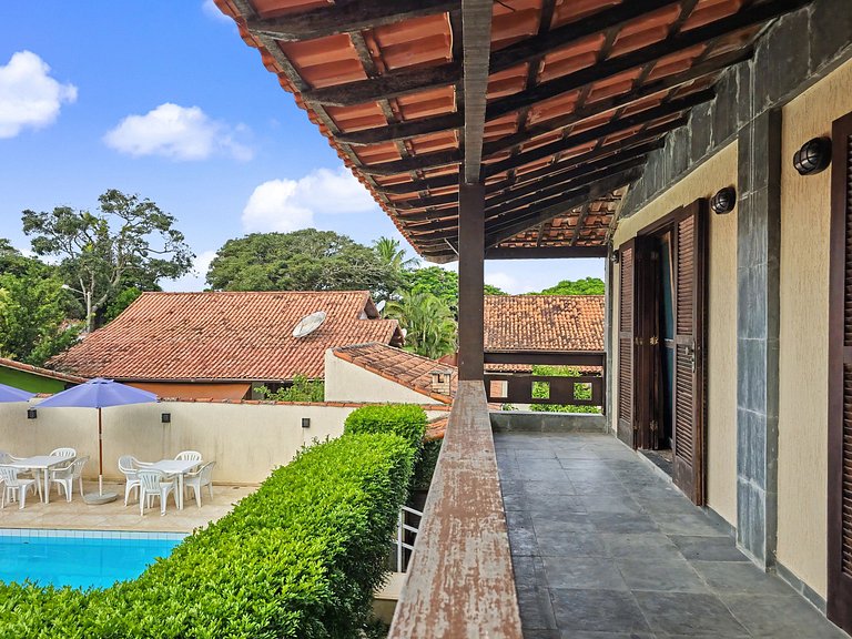 Mansão 4 quartos com piscina para 16 em Itaúna, Saquarema