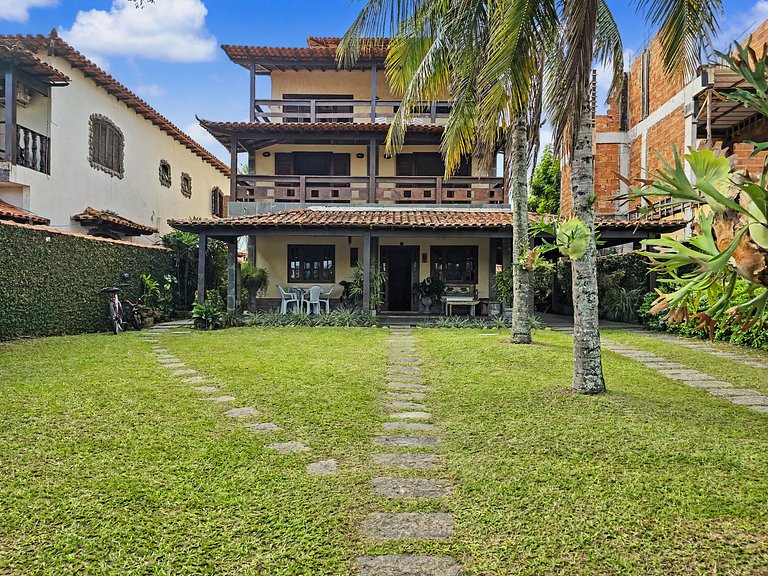 Mansão 4 quartos com piscina para 16 em Itaúna, Saquarema