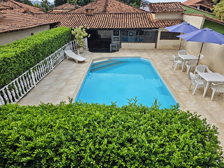 Mansão 4 quartos com piscina para 16 em Itaúna, Saquarema