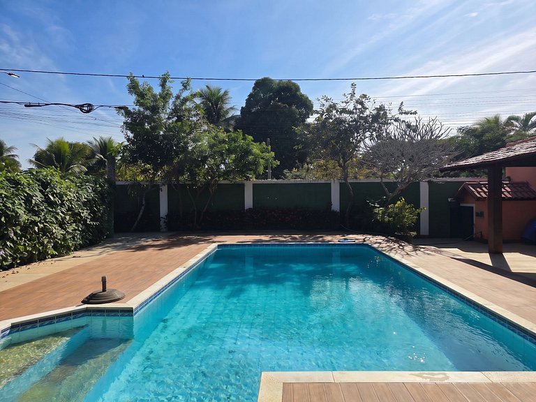Casa 5 quartos com piscina para 16 no Boqueirão, Saquarema